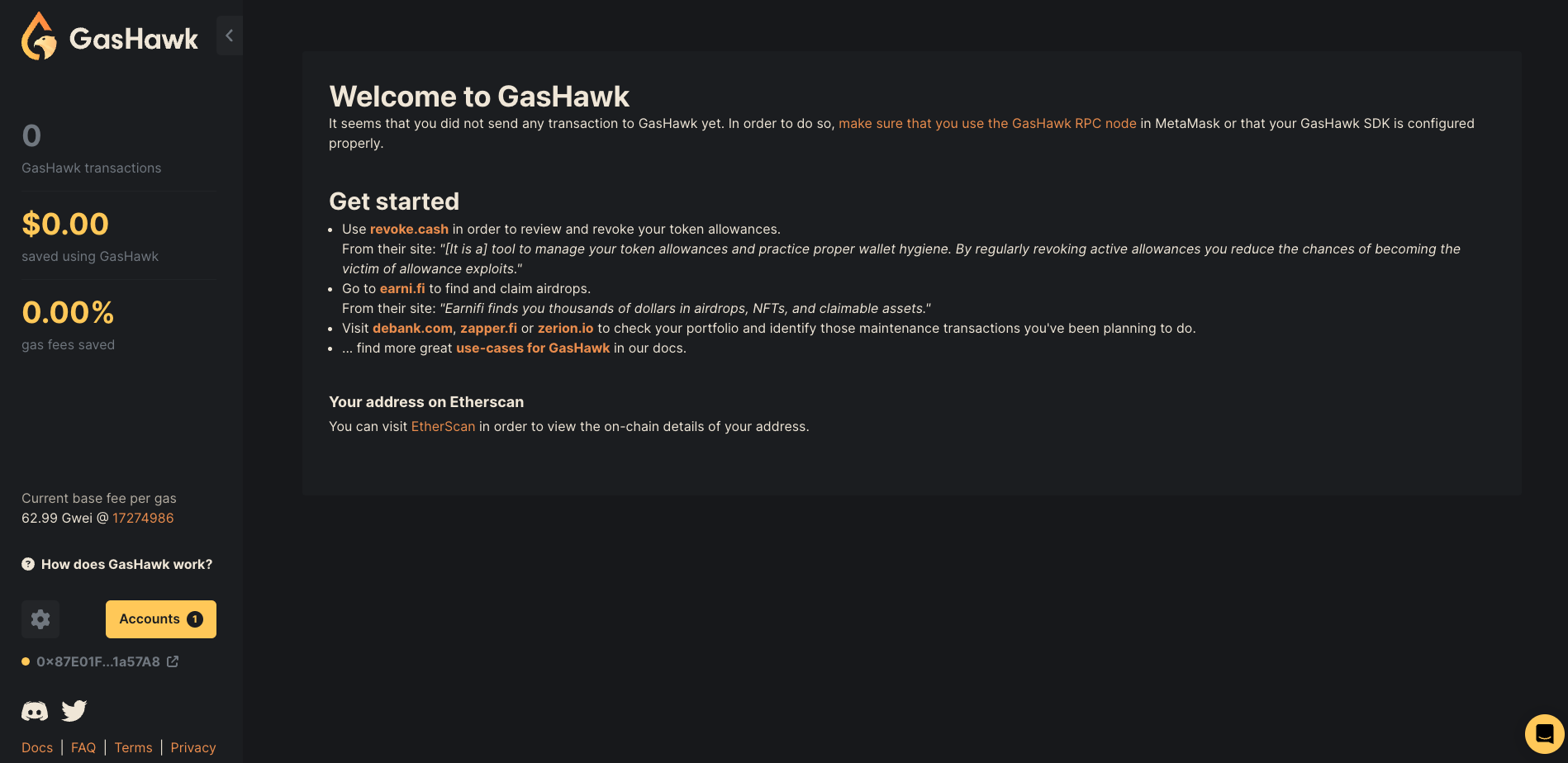 GasHawk Dashboard