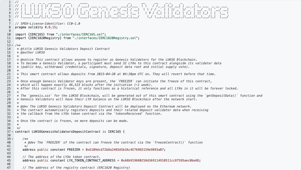 Genesis Contract