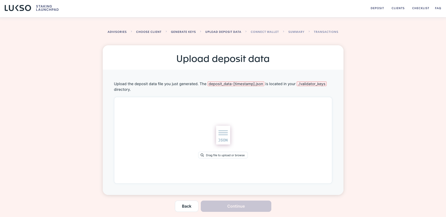 Deposit Launchpad