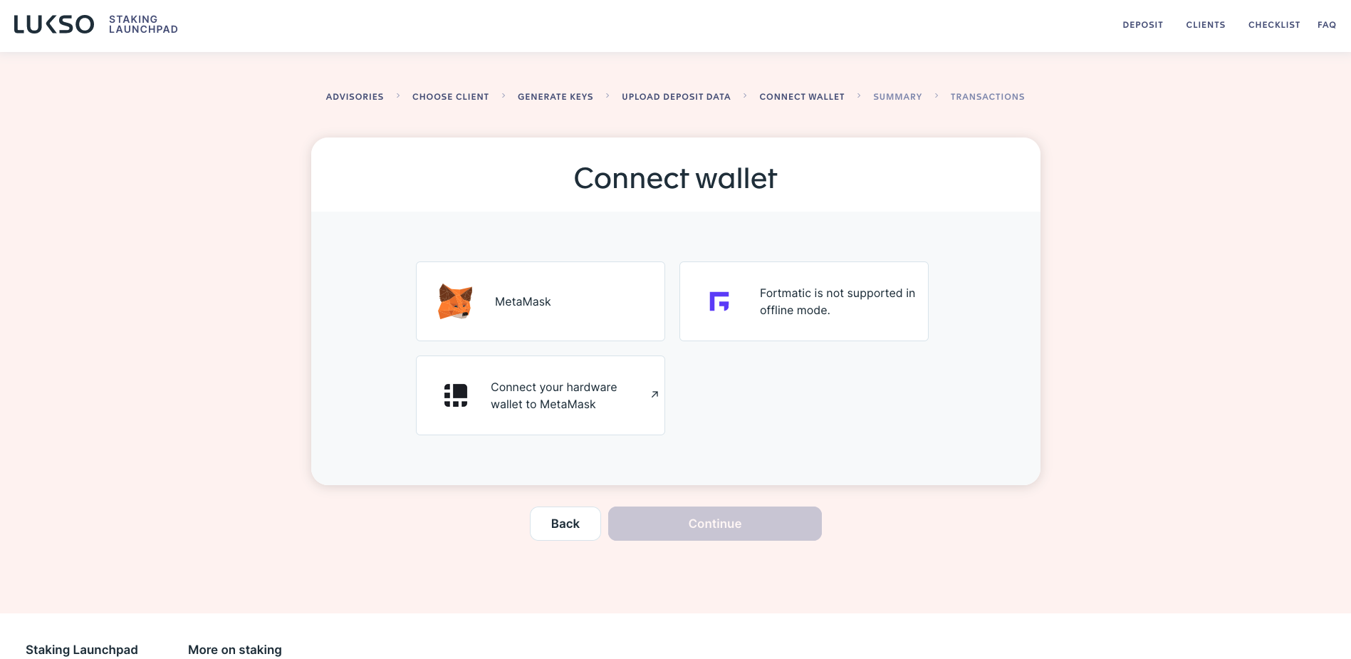 Deposit Launchpad