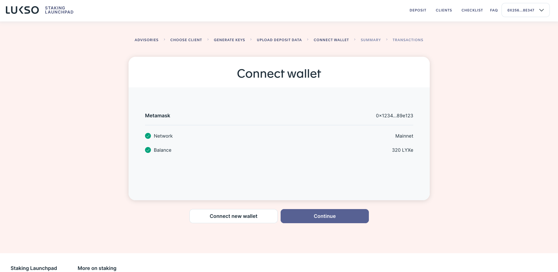 Deposit Launchpad